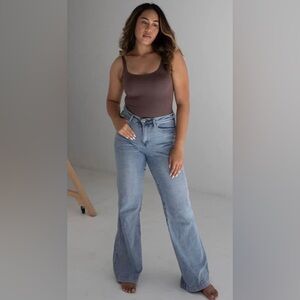 Almere Low Back Contour Tank High Cut Thong Bodysuit Large